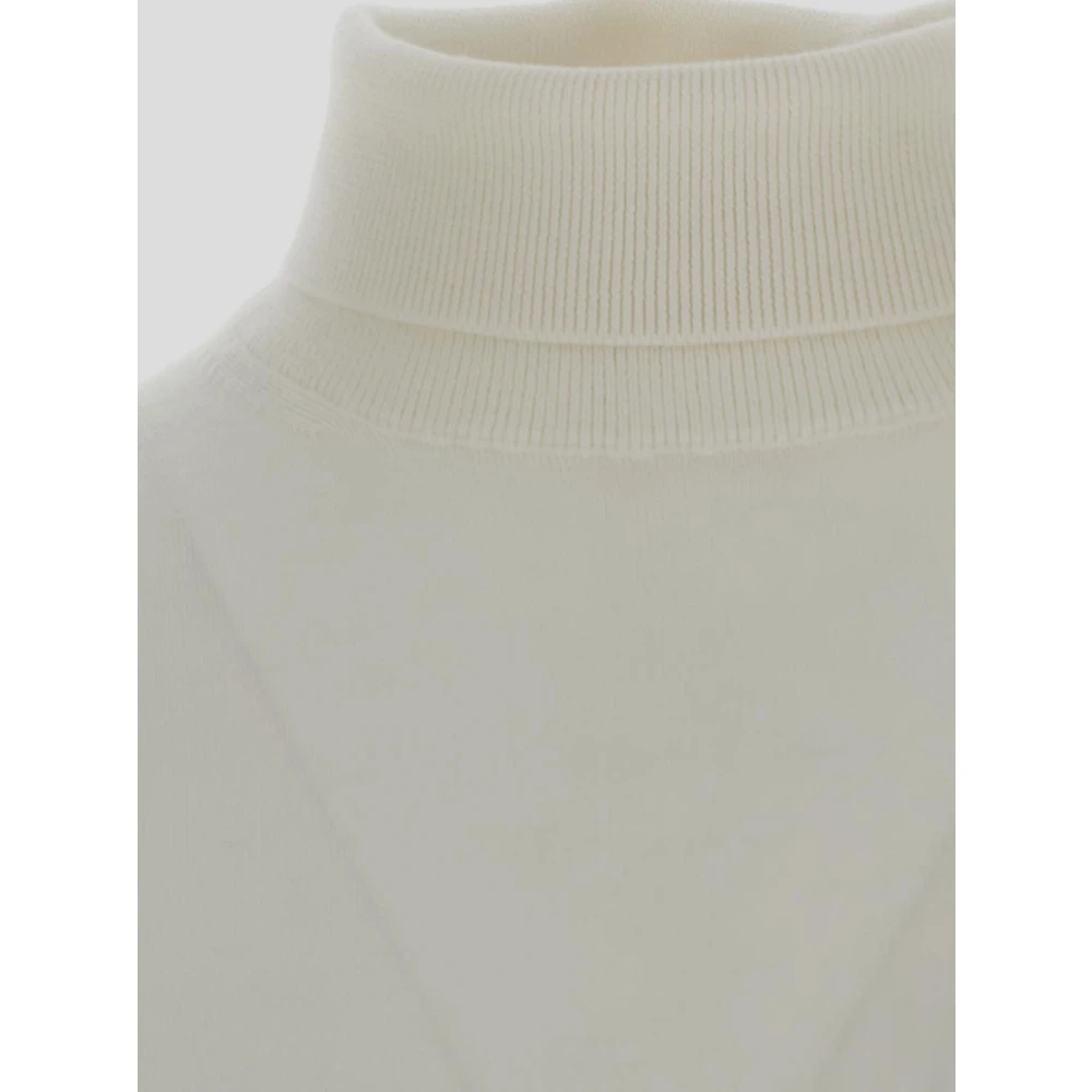 Laneus Wollen Coltrui Gebreid Beige Heren