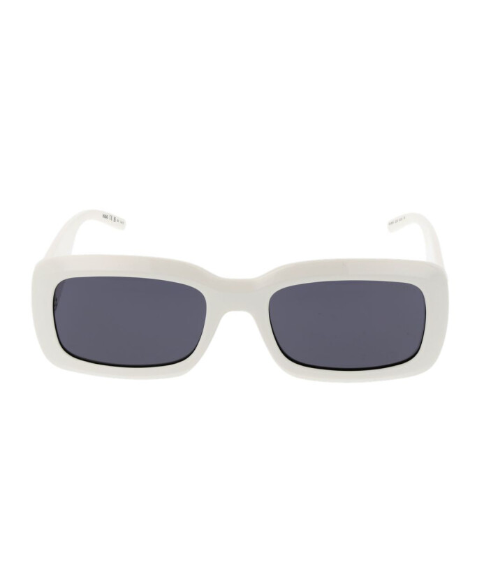 lunettes-de-soleil-blanches-rectangulaires-verres-gris