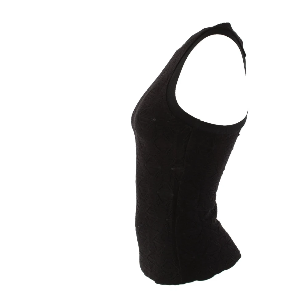 pinko Zwarte Top met Elastaan voor Vrouwen Black Dames