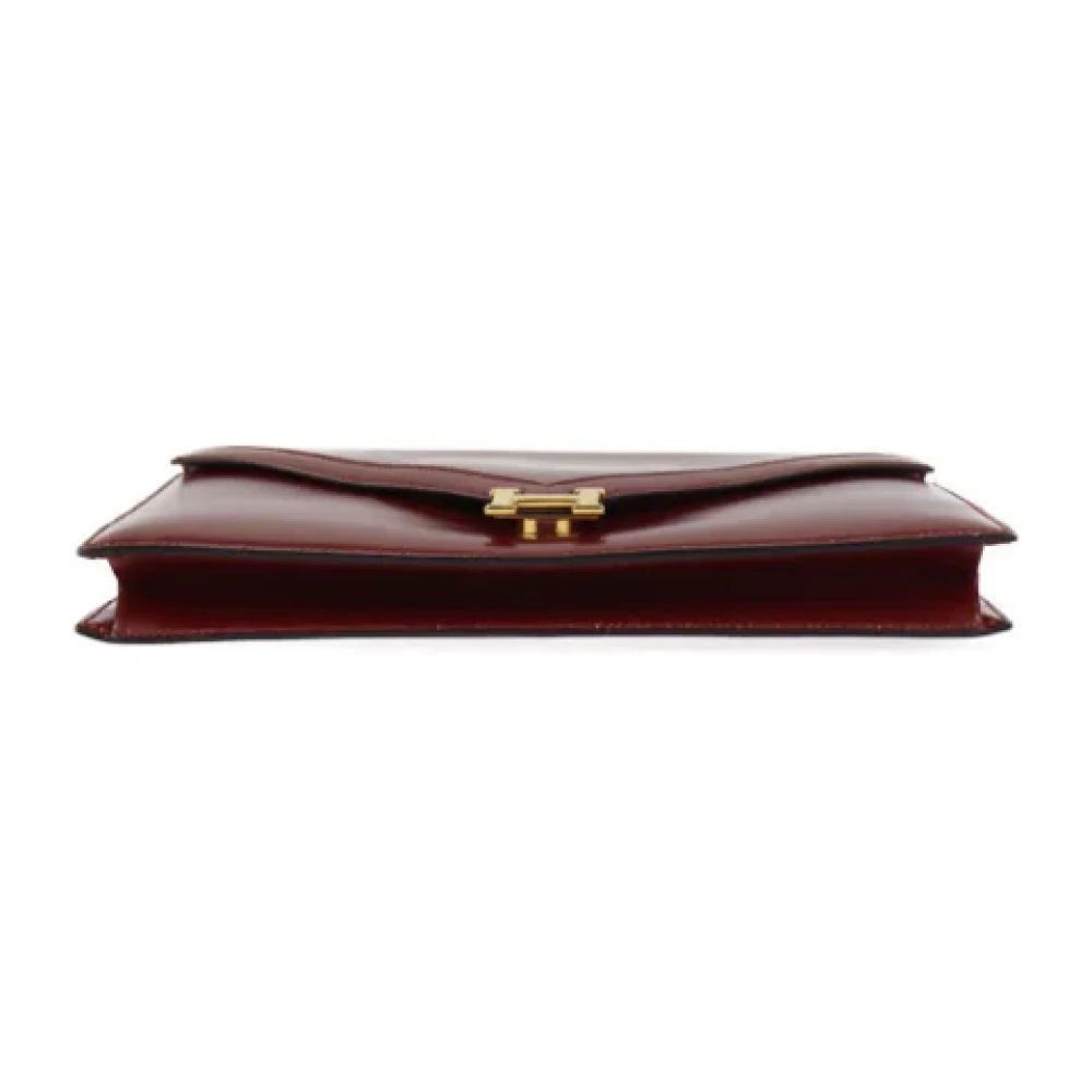 Hermès Vintage Pre-owned Fabric shoulder-bags Red Dames
