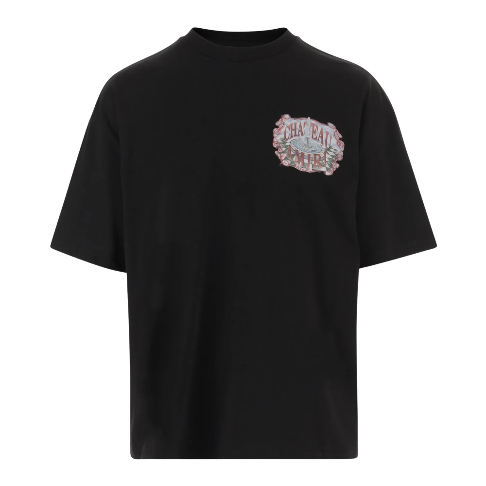 Amiri Men's Black T-Shirts, L, Printed Cotton T-Shirt