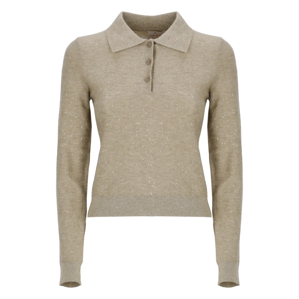Marella Kvinno Beige Toppar Dam, M, Linea Emme Tröja