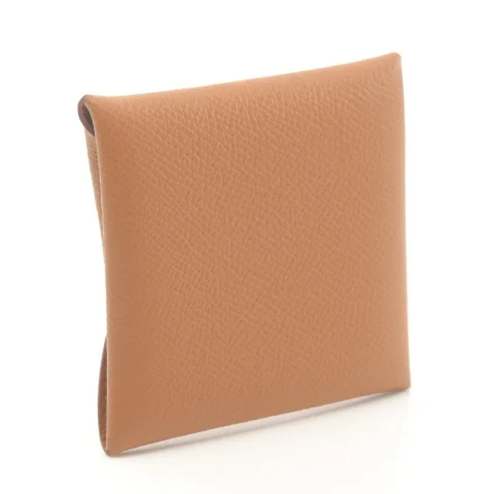 Hermès Vintage Pre-owned Leather wallets Brown Dames