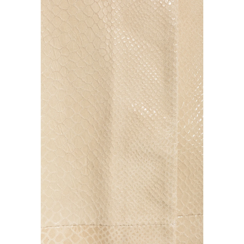 By Malene Birger Leren rok Hannas By Herenne Birger Beige Dames