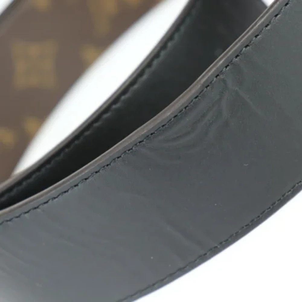 Louis Vuitton Vintage Pre-owned Vintage Lederen Riem Black Dames