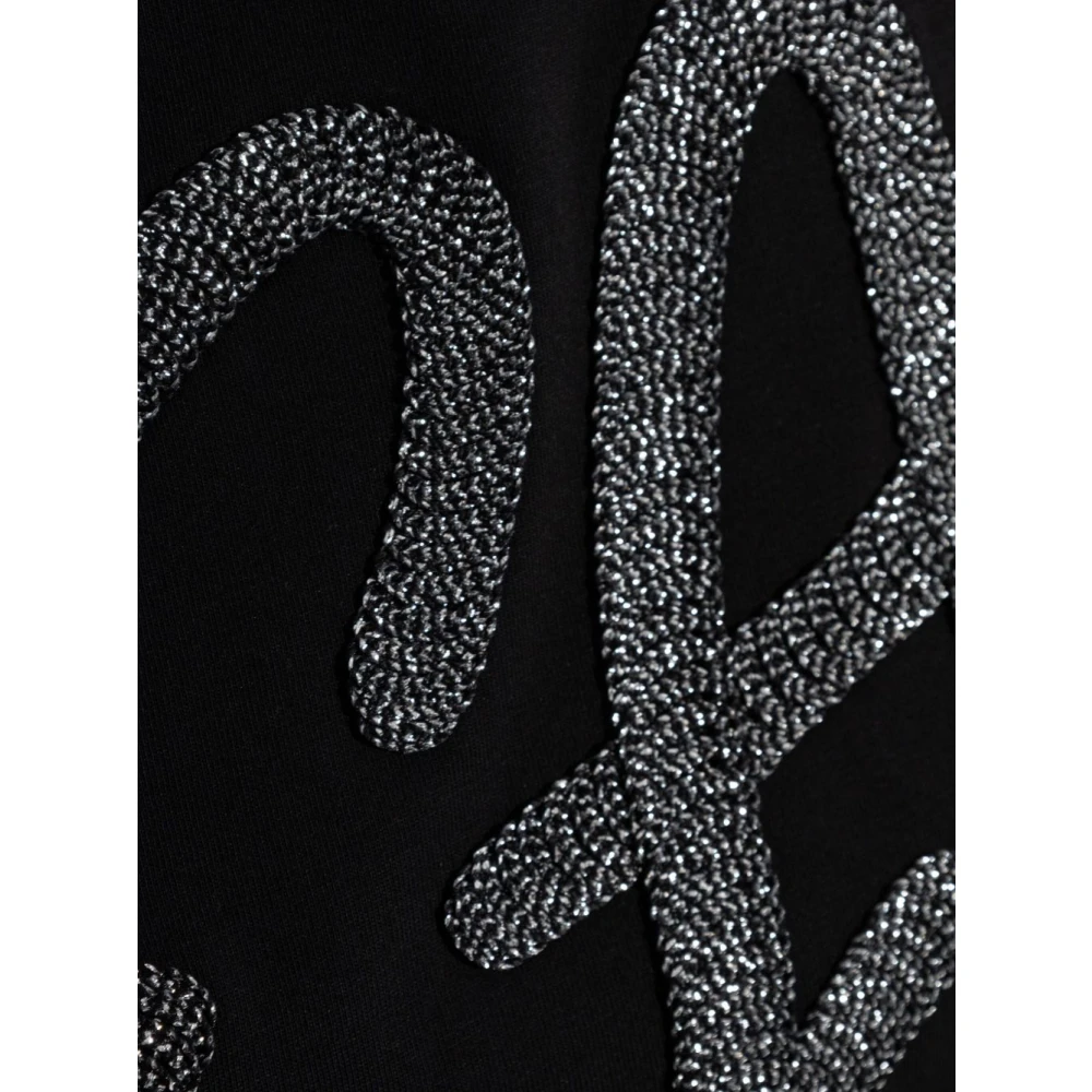 Emporio Armani Zwarte Crew Neck T-shirts en Polos Black Dames