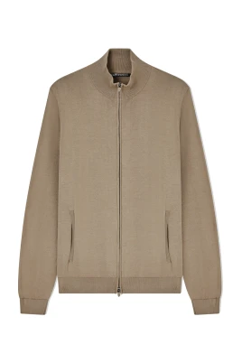 Cotton Full-Zip Cardigan
