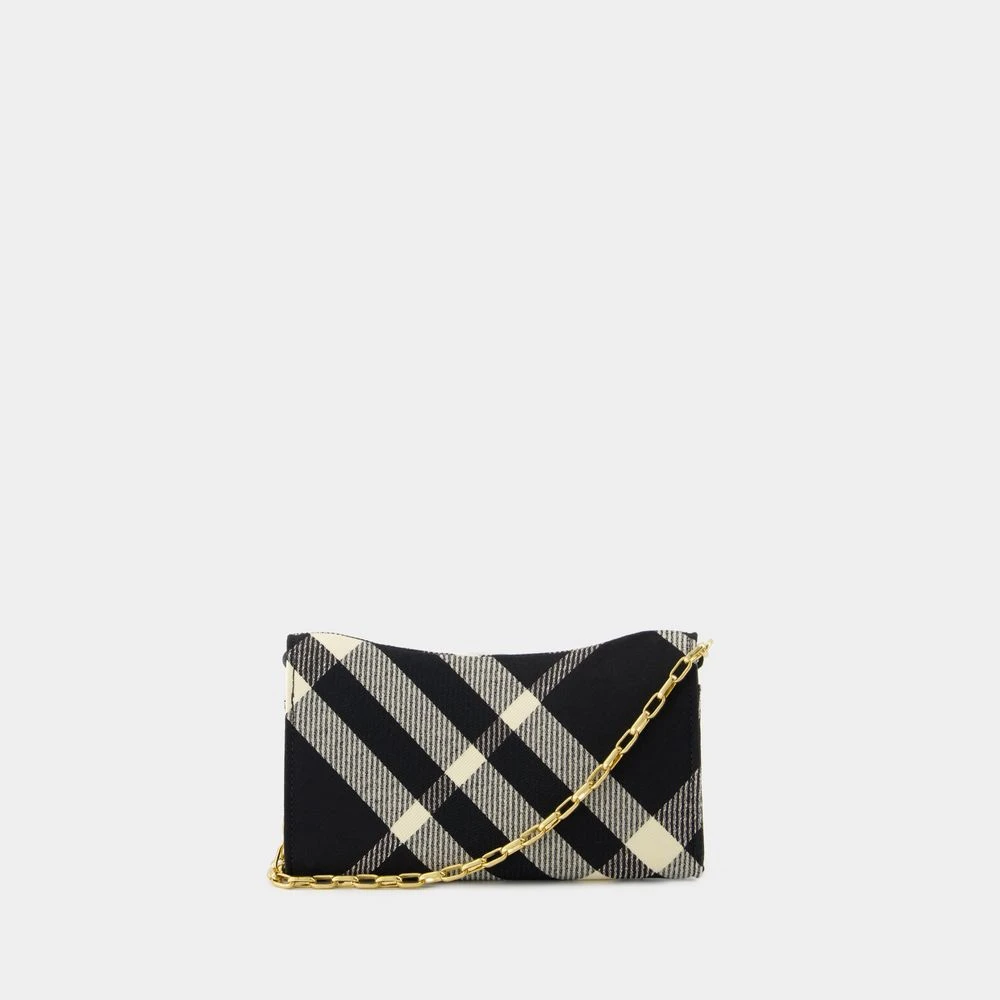 Burberry Zwarte Rocking Horse Portemonnee Op Ketting Black Dames