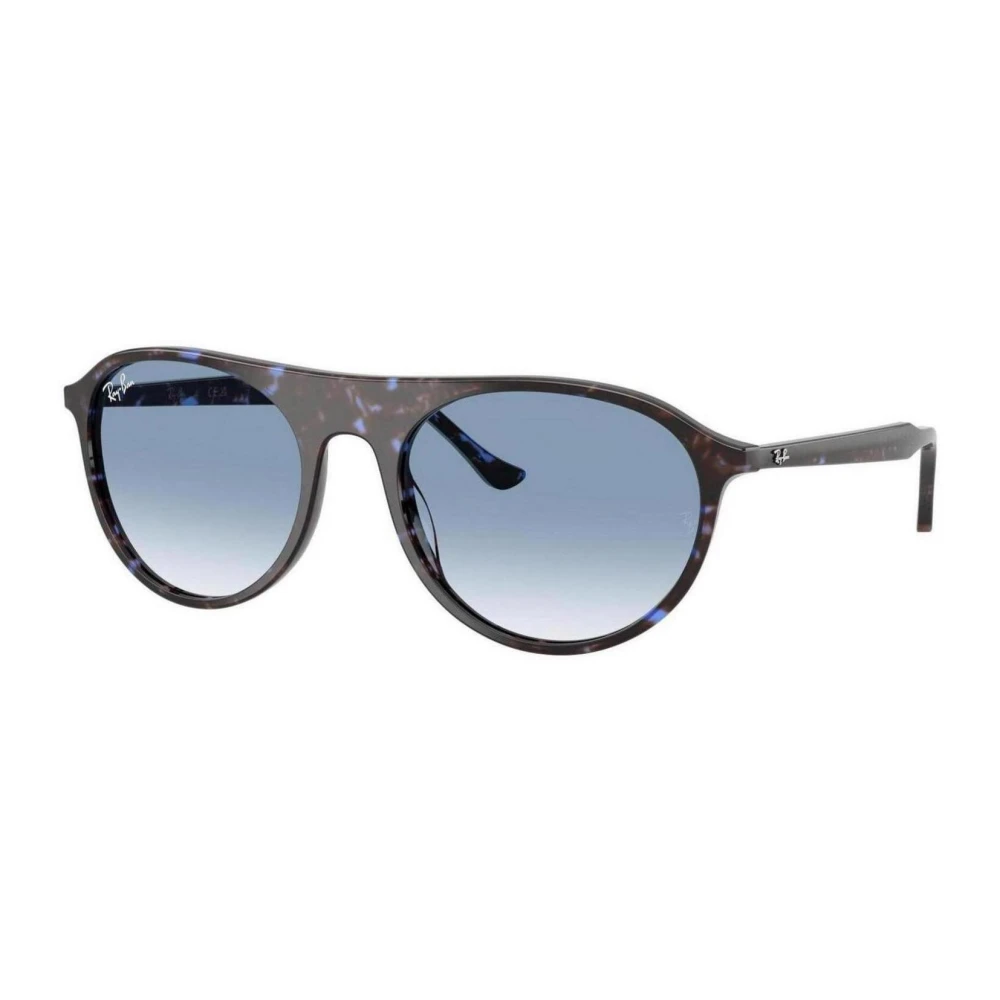 Ray-Ban Sunglasses - Havana Blue Tortoiseshell Frame Blue Lenses 56-20, RB2215 - Image 4