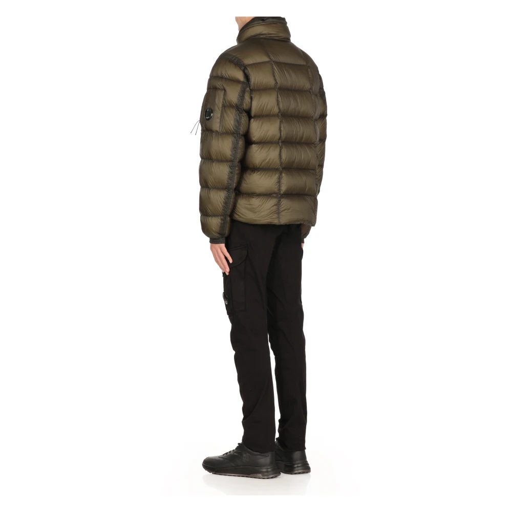 C.P. Company Bruine Gewatteerde Donsjas met Capuchon Brown Heren