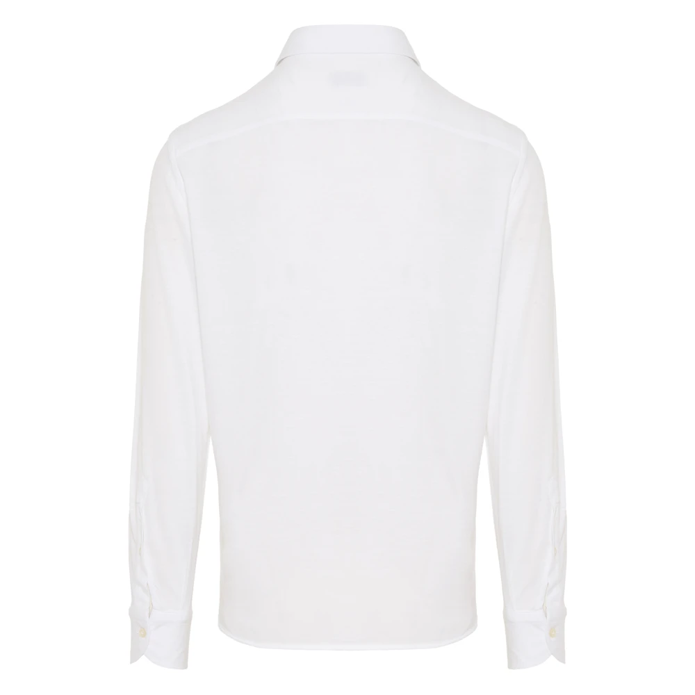 Sonrisa Italiaans Katoen Lyocell Shirt White Heren