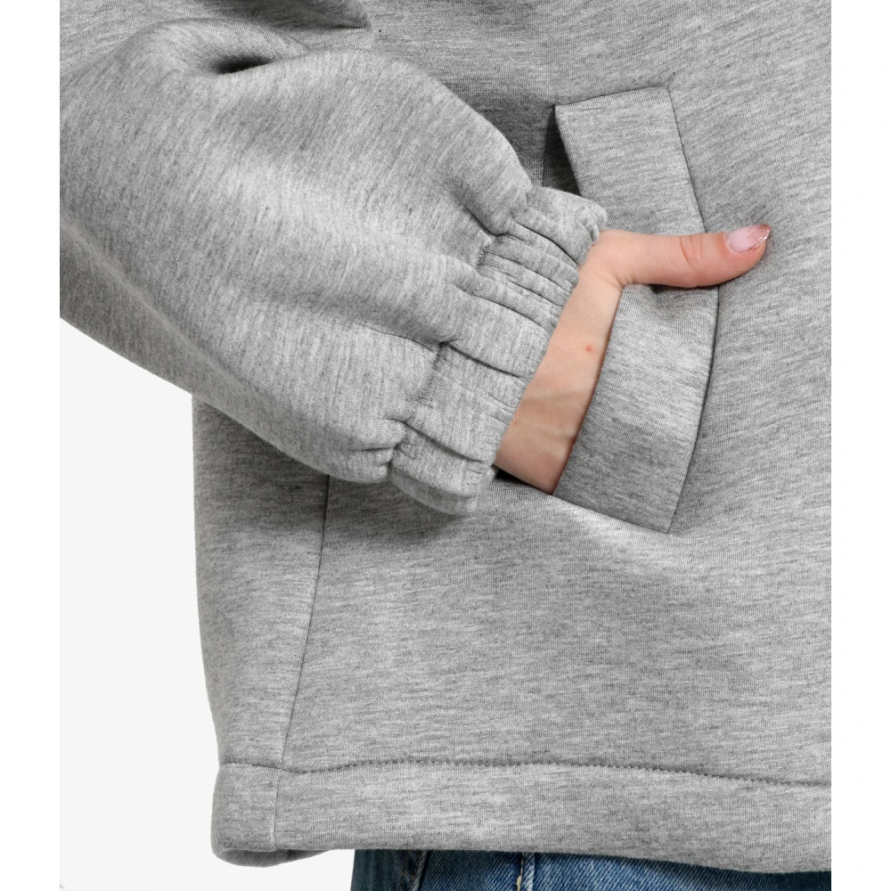 Pennyblack Grijze Scuba Hoodie met Ritssluiting Gray Dames