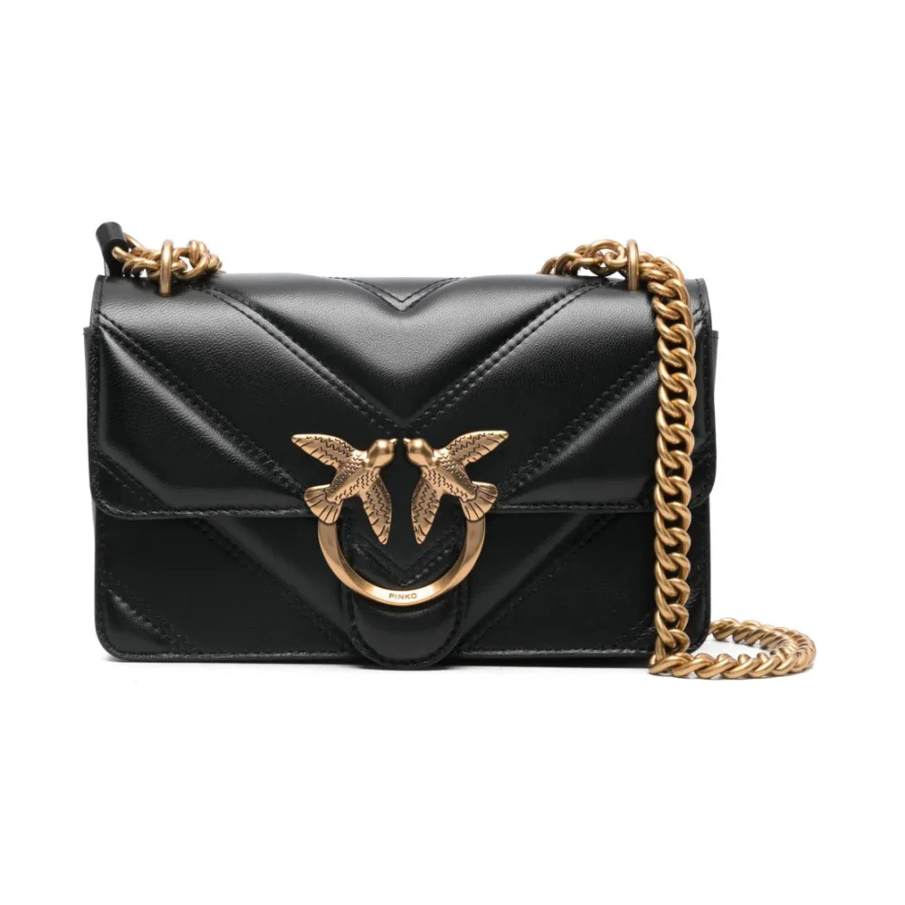 Pinko Women's Black Shoulder Bags, One Size, Mini Love Bag One