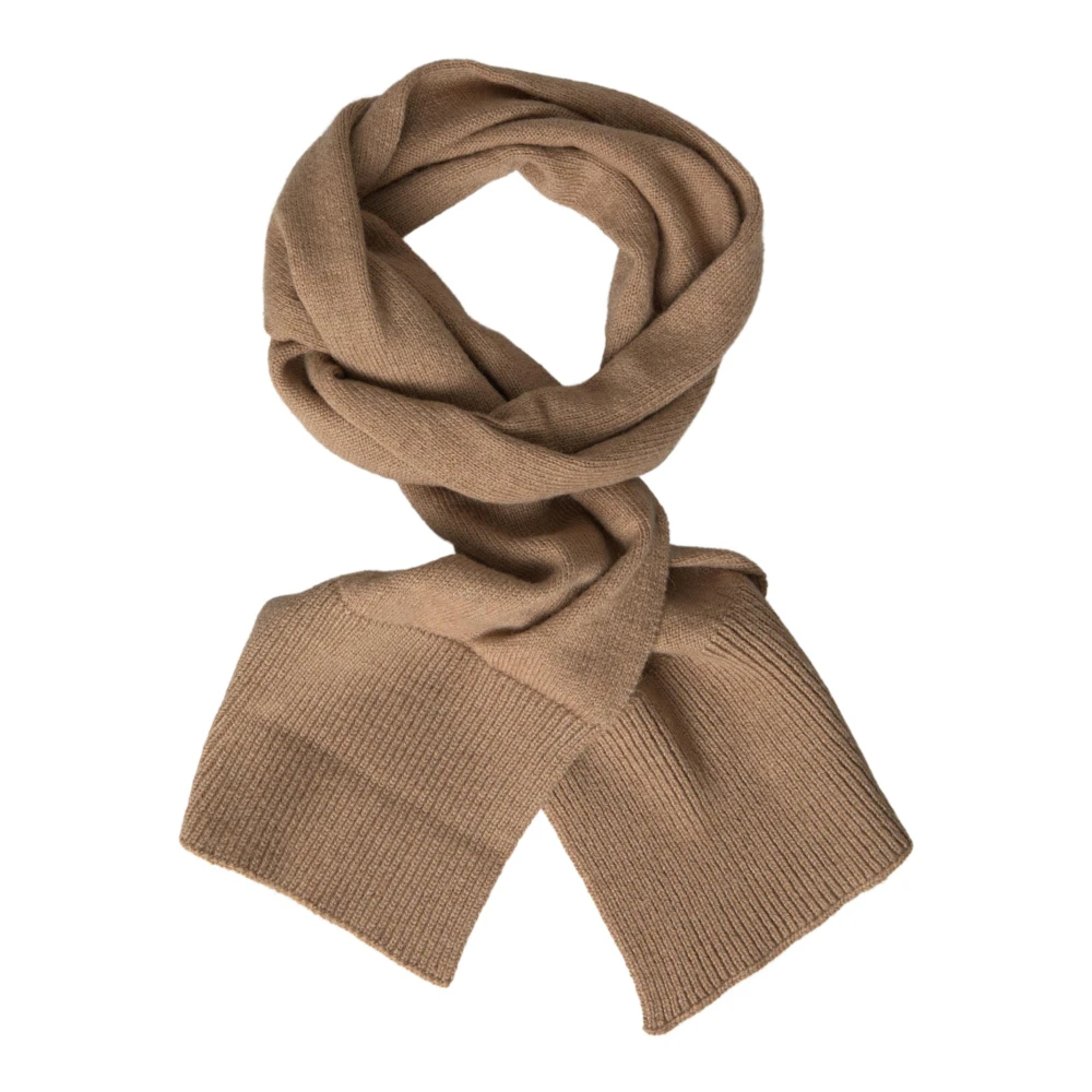 Dolce & Gabbana Kameel Gebreide Wrap Shawl Sjaal Brown Dames