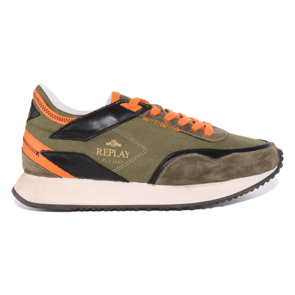 Replay Men's Green Casey Trainers
