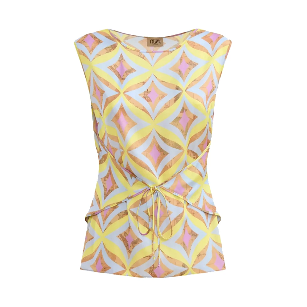 Alviero Martini 1a Classe Elegante Lila Top Prima Classe Multicolor Dames