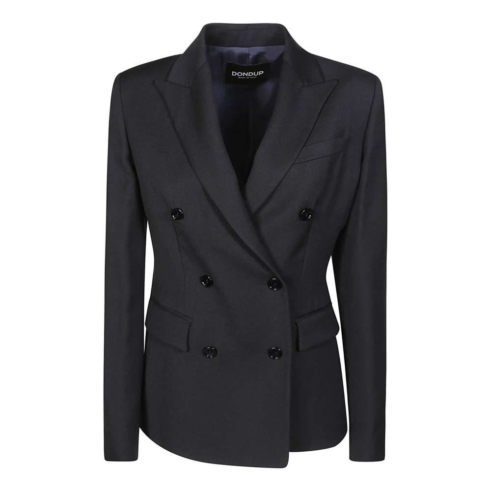 Dondup Dubbelborstige Blazer Blue Dames