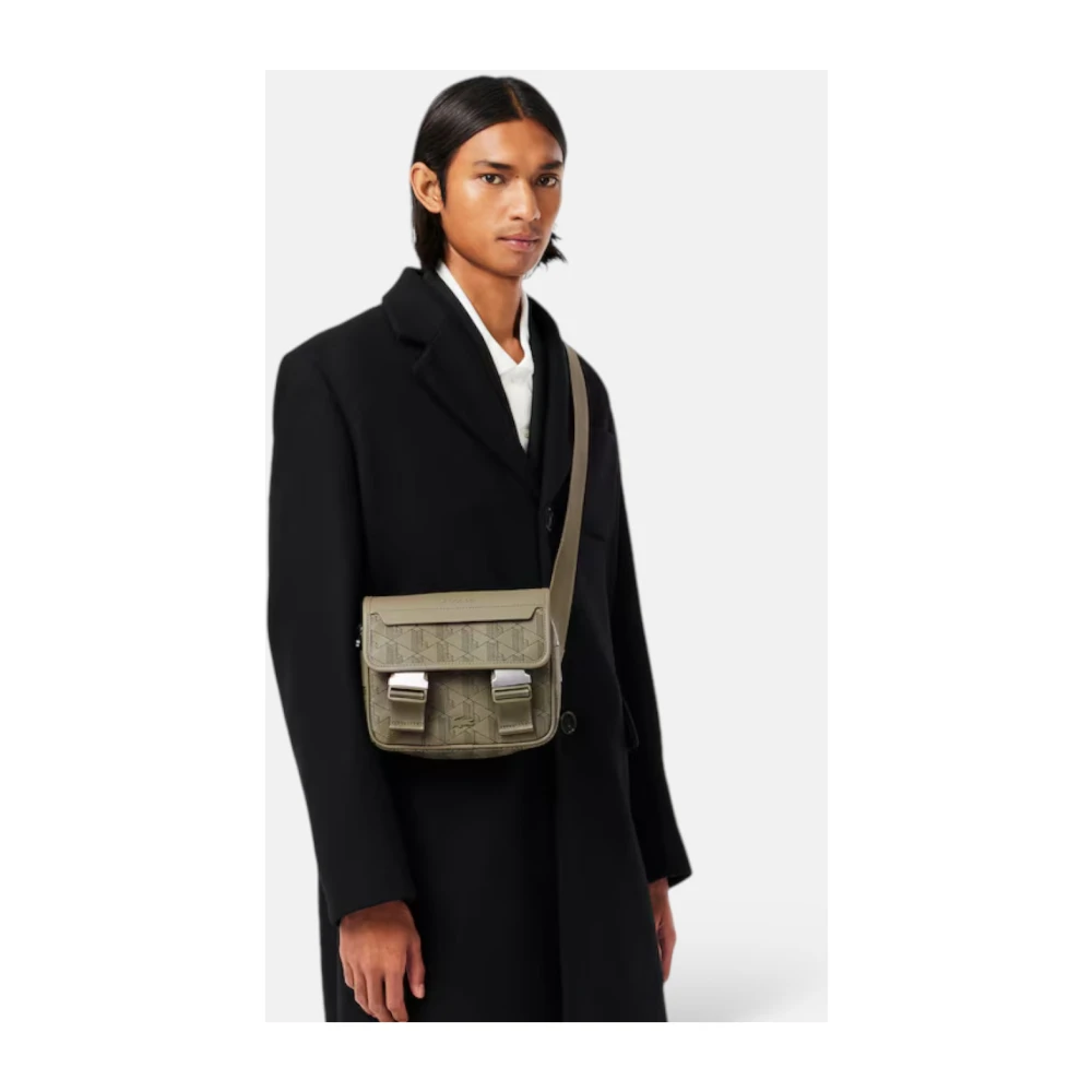 Lacoste Messenger Tas The Blend Green Heren
