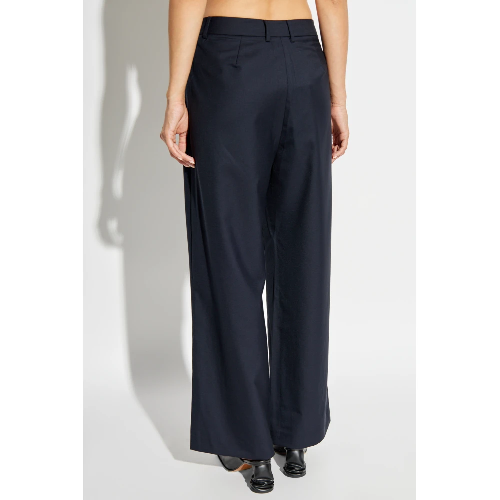 Munthe Wollen broek Blue Dames