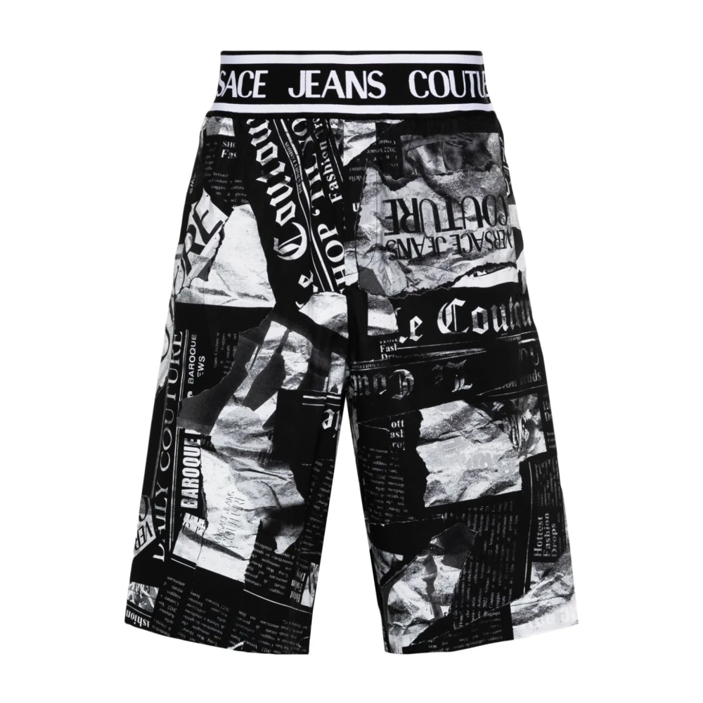 Versace Jeans Couture Zwarte Couture Shorts Black Heren