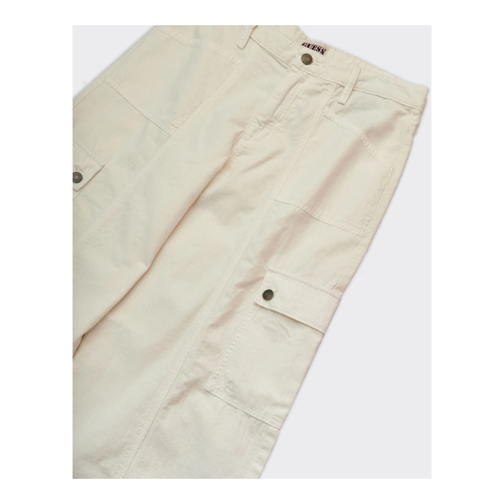 Guess Straight Trousers Beige Heren