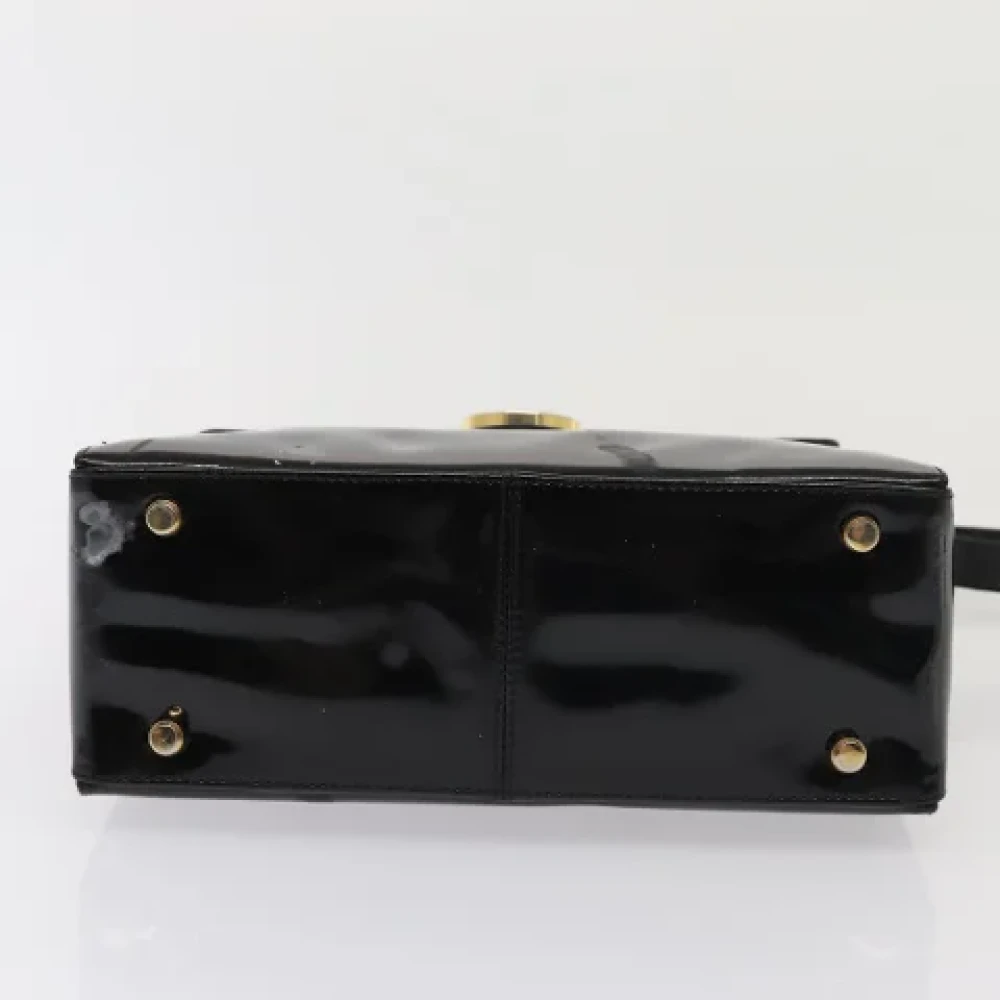 Salvatore Ferragamo Pre-owned Canvas shoulder-bags Black Dames