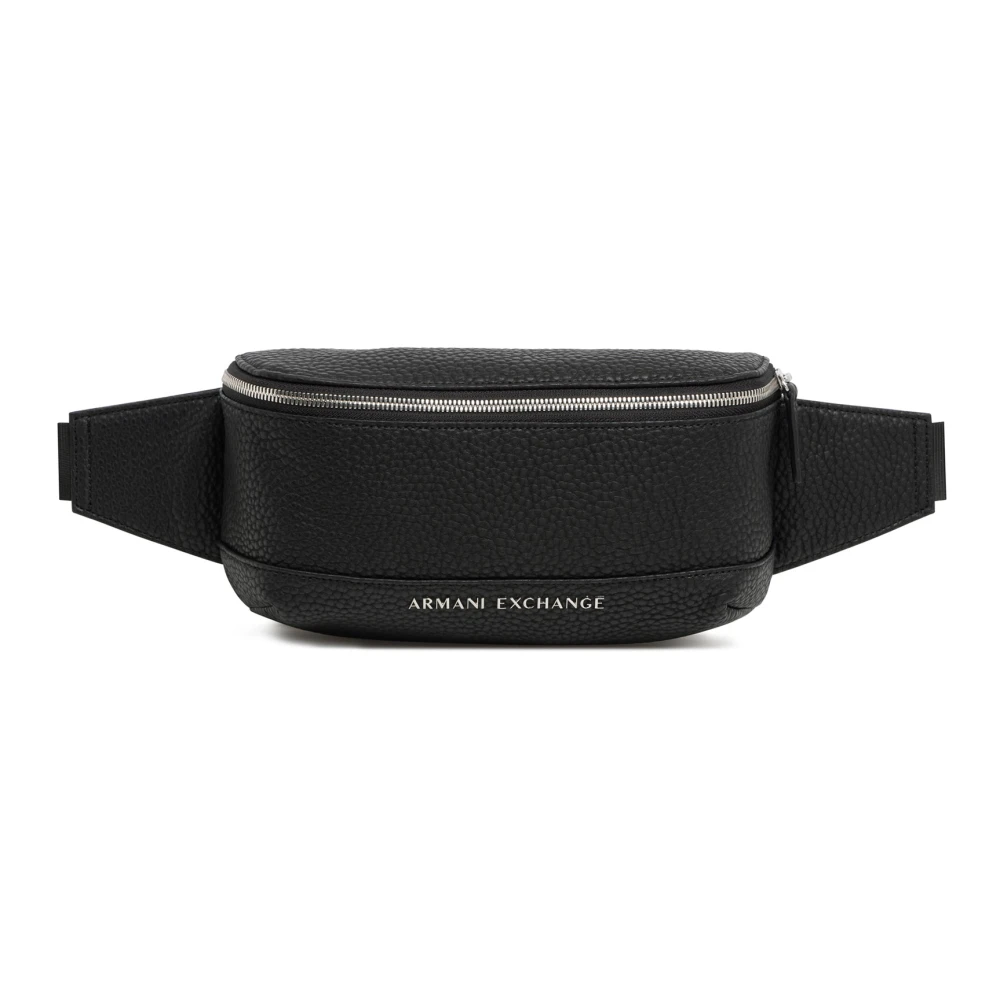 Armani Exchange Men's Black Stylish Belt Bag With Adjustable Strap - Bum Bags - One Size - Bags