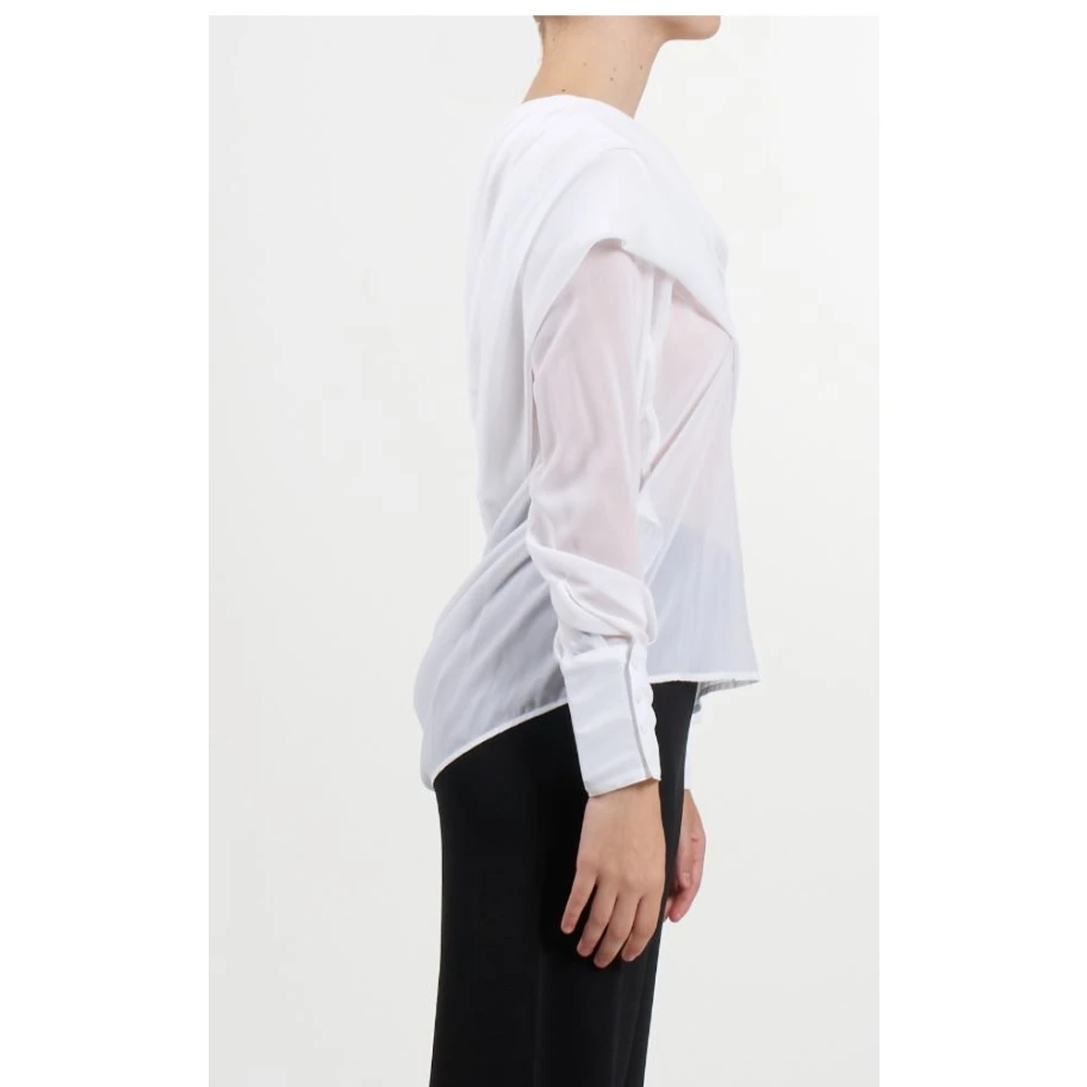 pinko Witte Shirt Fluid Line White Dames