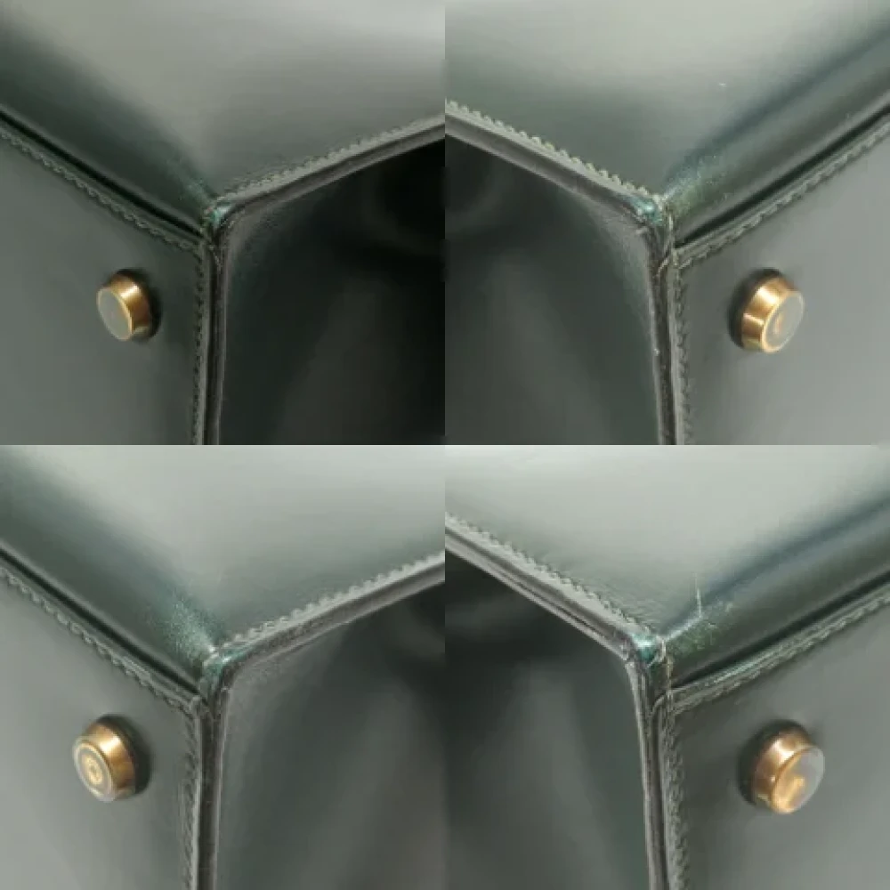 Hermès Vintage Pre-owned Fabric handbags Green Dames