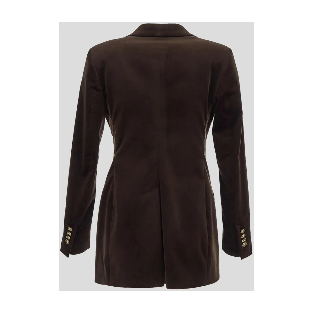 Tagliatore Fluwelen jas Brown Dames