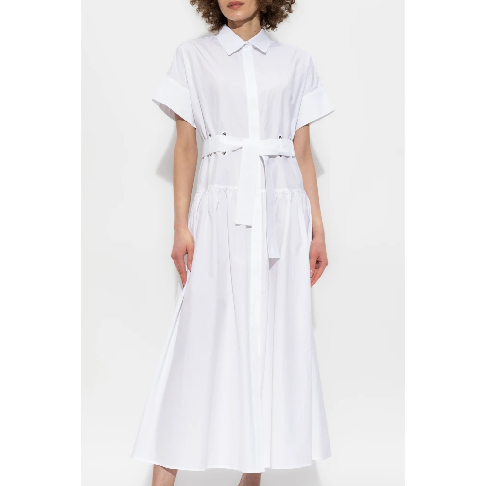 Max Mara Katoenen jurk 'Agoraio' White Dames