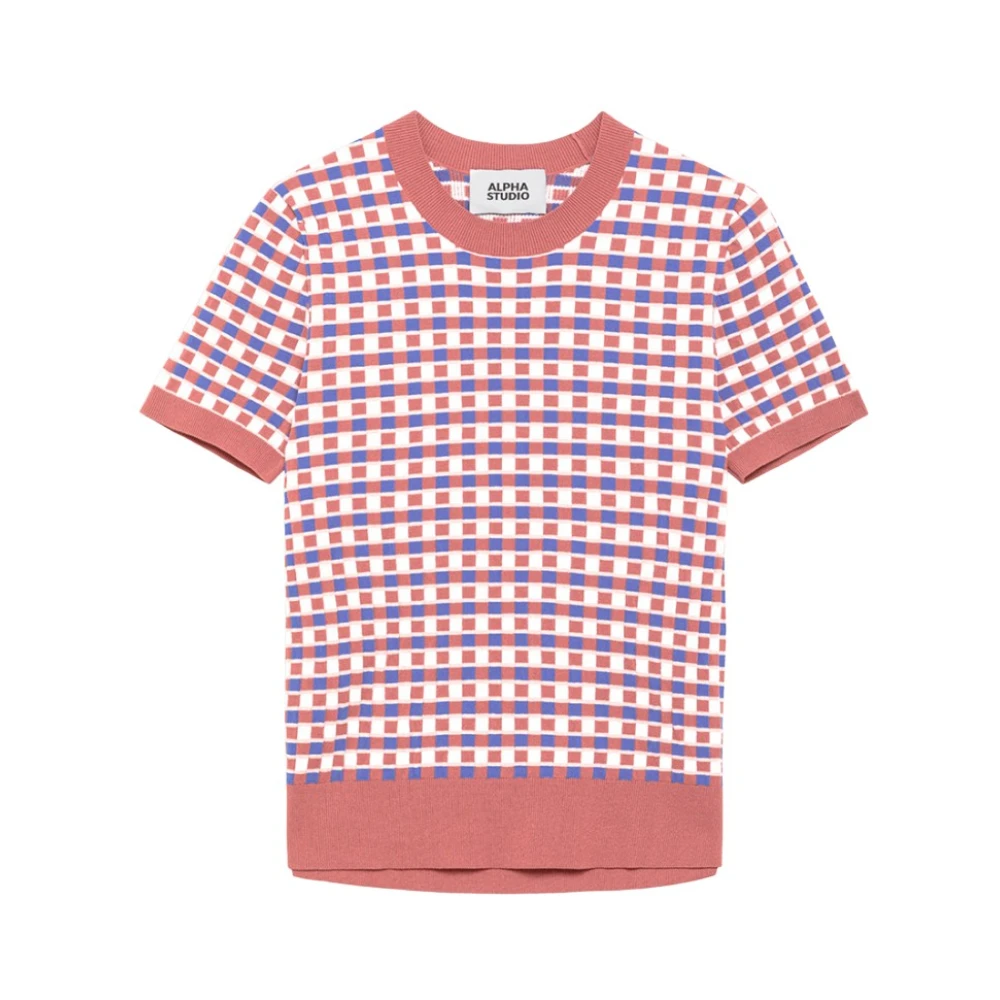 Alpha Studio Vrouw Multicolor Truien & Vesten Dames, Veelkleurig, M, Maglia Girocollo M/Manica