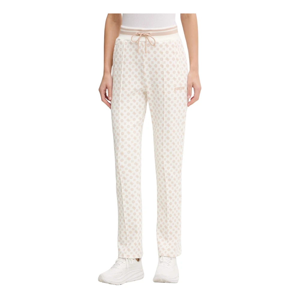 Guess Donna Beige Pantaloni Da Jogging New Aggie - Immagine 2