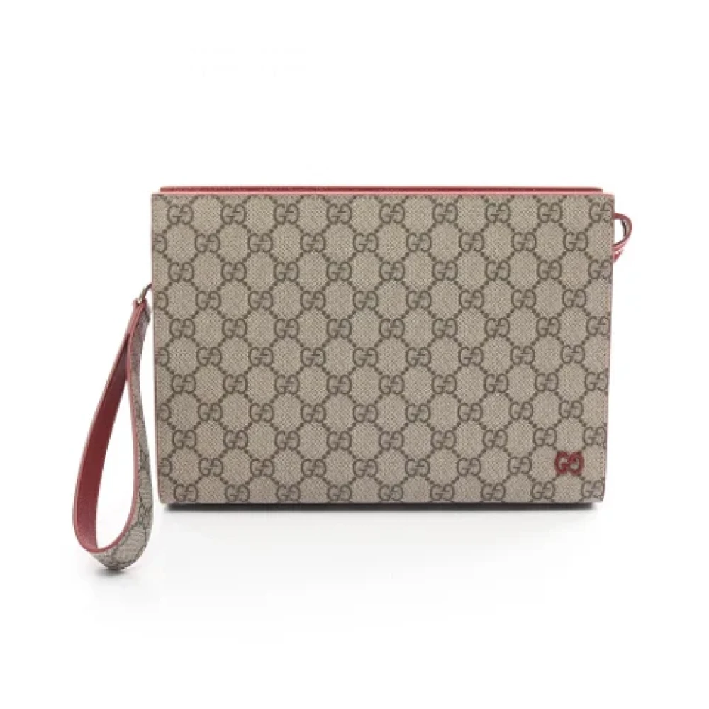 Gucci Vintage Pre-owned Plastic gucci-bags Beige Dames