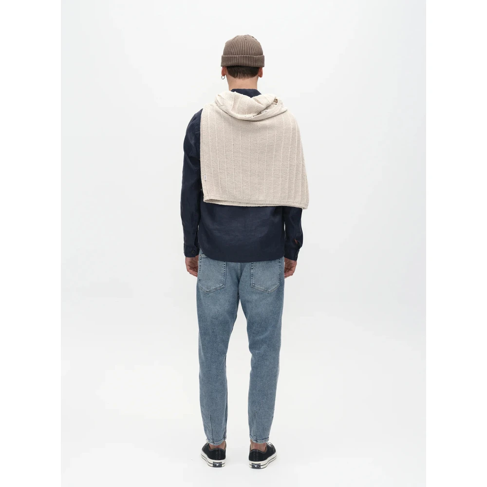 Gabba Faded Stretch Jeans Blauw Tapered Been Blue Heren