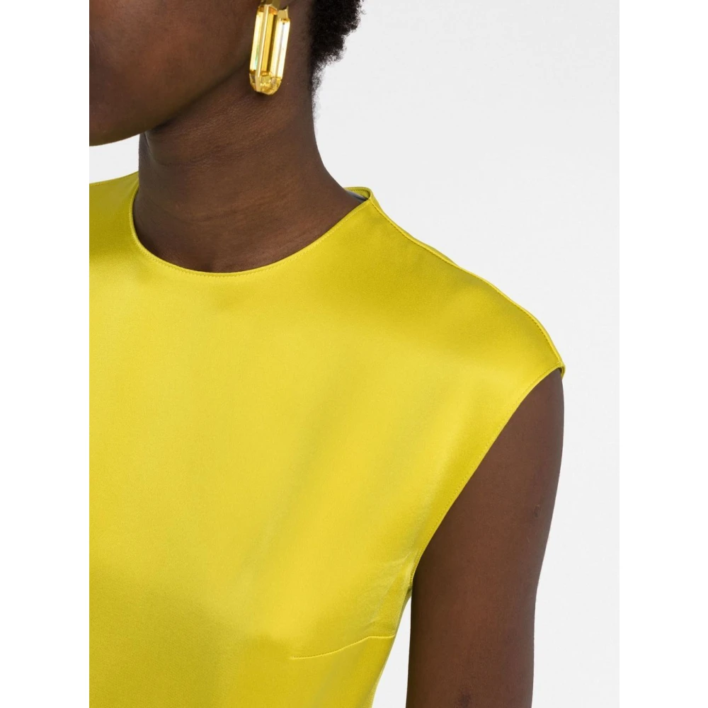 Stella Mccartney Sleeveless Tops Yellow Dames
