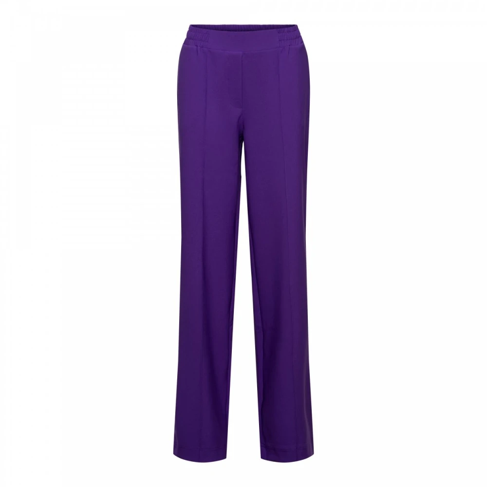 &Co Woman Chrissy Paarse Slim-Fit Broek Purple Dames