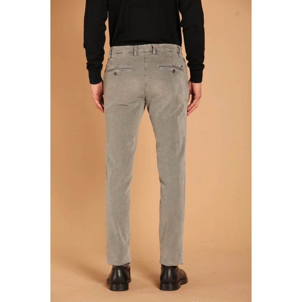 Mason's Gemarmerd Stretch Chino Broek Green Heren
