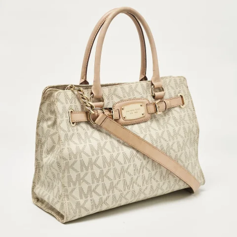 Michael Kors Pre-owned Leather totes Beige Dames