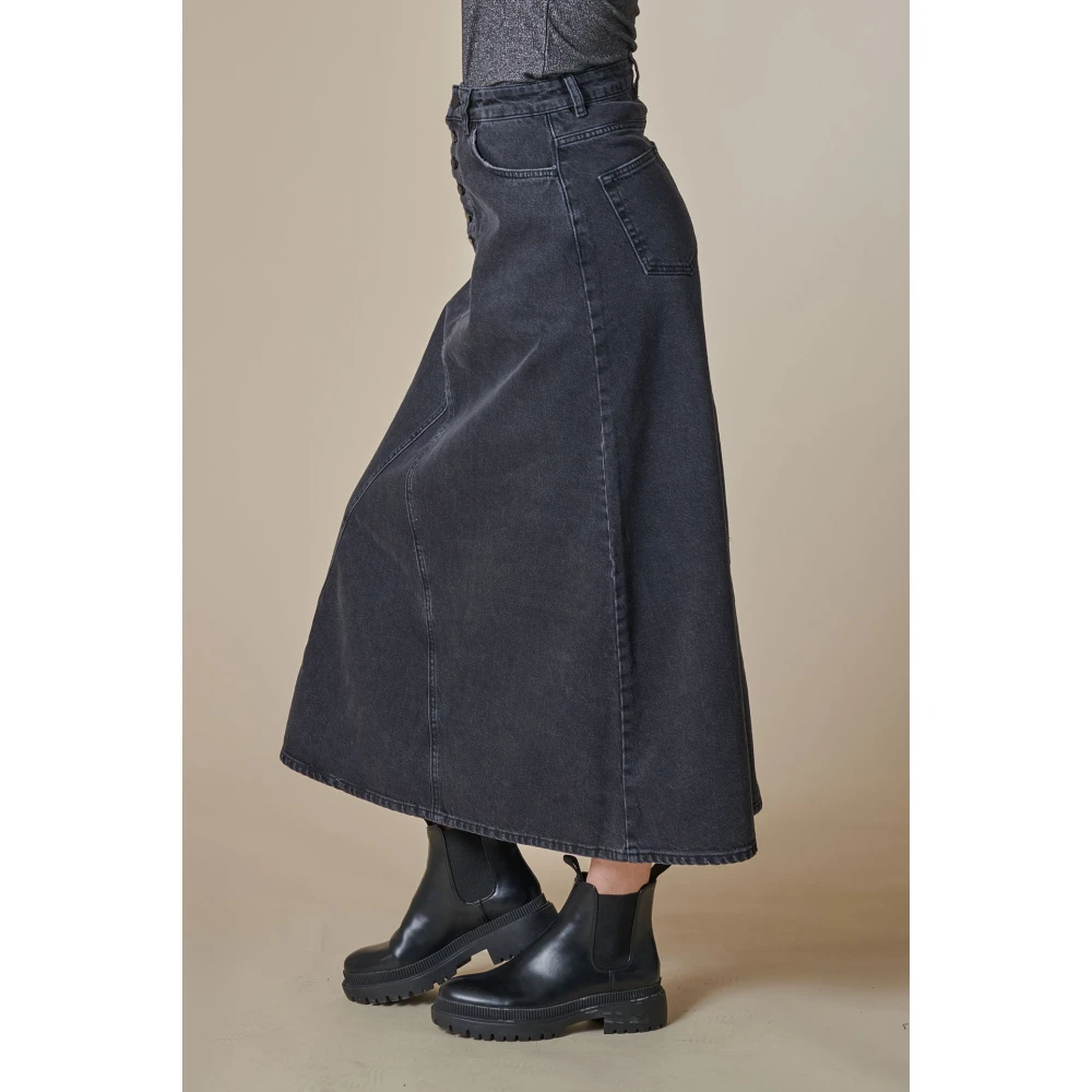 Zhrill Jeansrok Zhskadi Zwart Black Dames