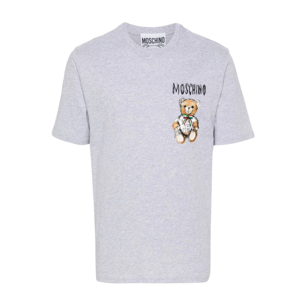 Moschino Men's Grey Teddy Bear T-Shirts And Polos