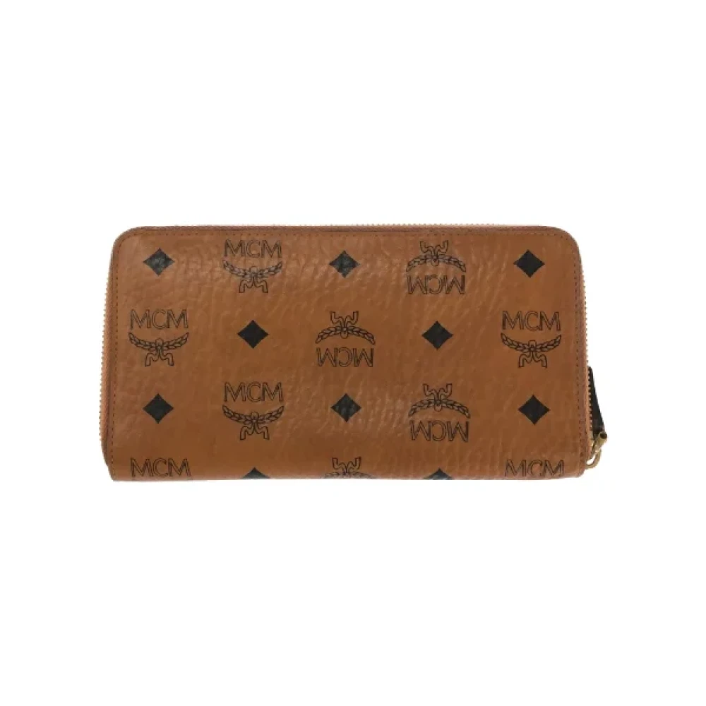 MCM Pre-owned Leather wallets Brown Dames