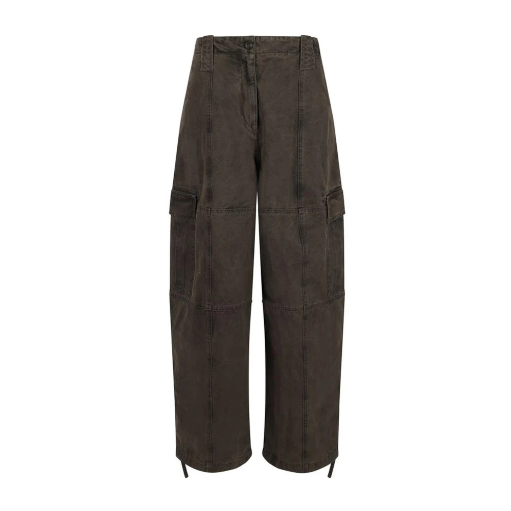 Kenzo Cargo Denim Broek met Oversize Zakken Gray Dames