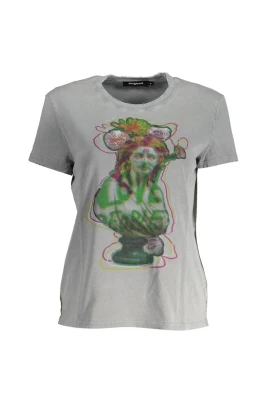 Blommig Bust Grafisk T-shirt