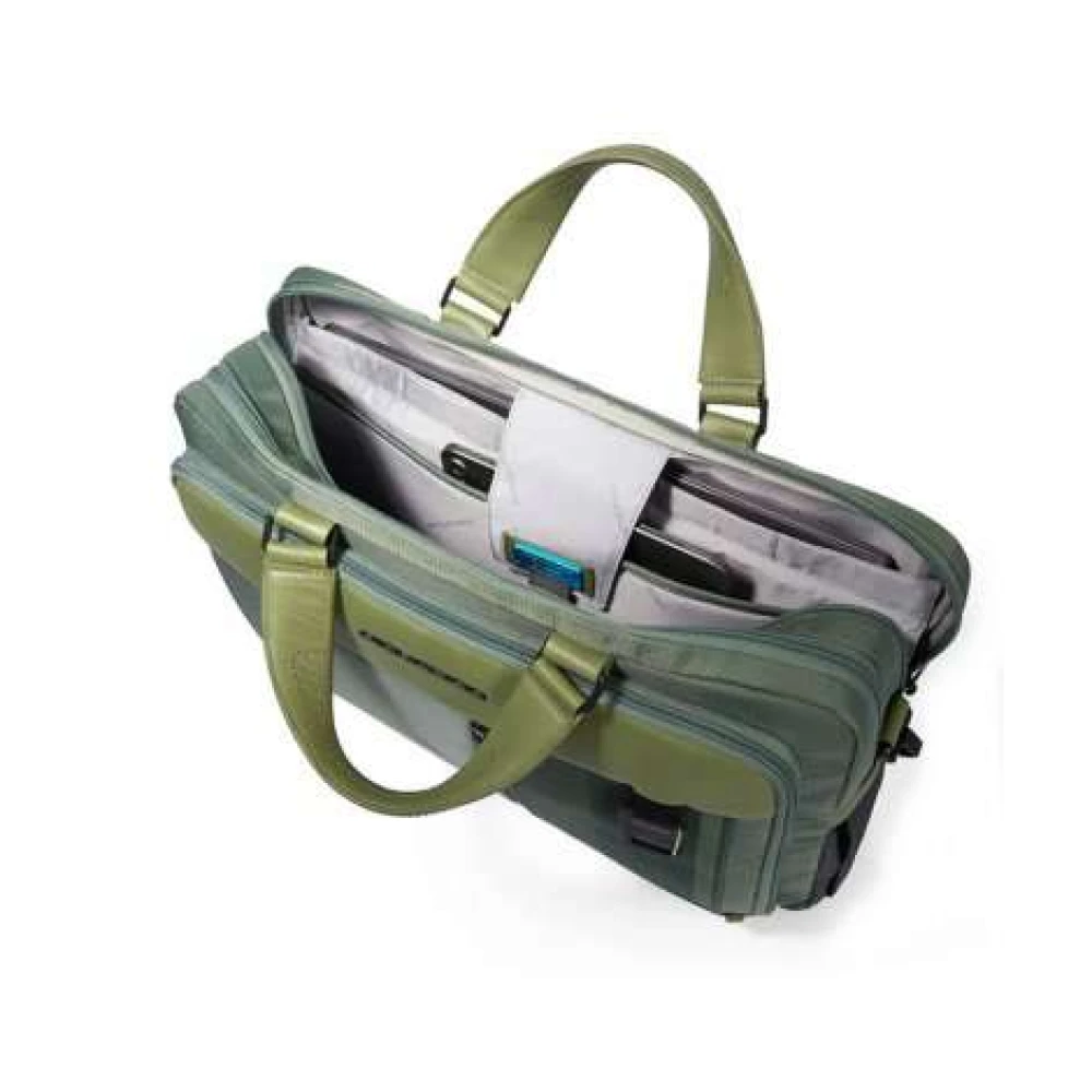 Piquadro Werk Tas Green Heren
