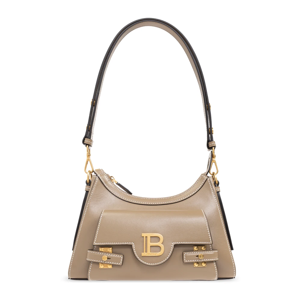 Balmain Kalfsleren B-Buzz Hobo tas Brown Dames