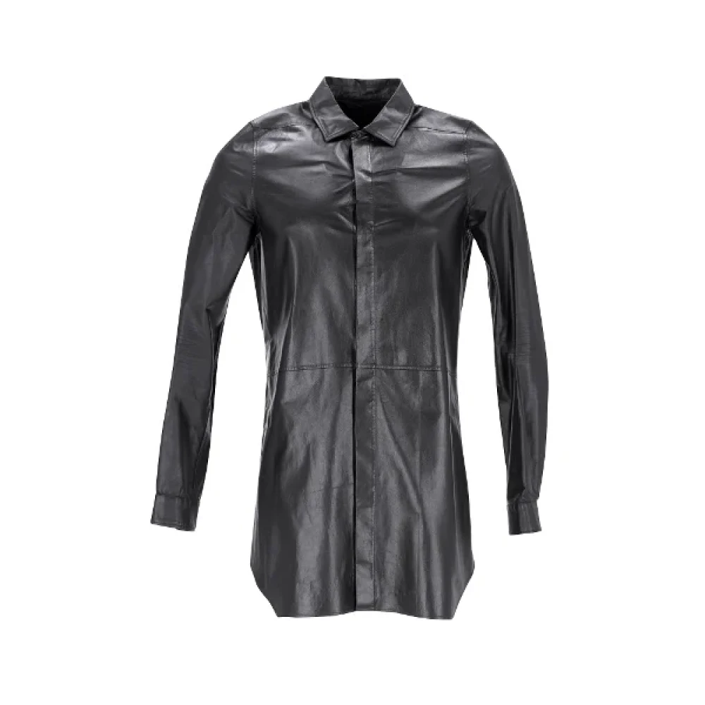 Rick Owens Pre-owned Leather outerwear Black Dames