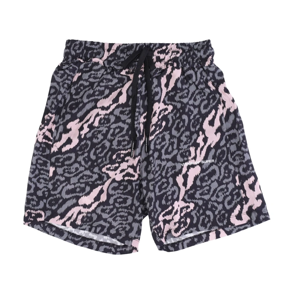 Vision OF Super Luipaardprint Shorts Roze Grijs Gray Heren