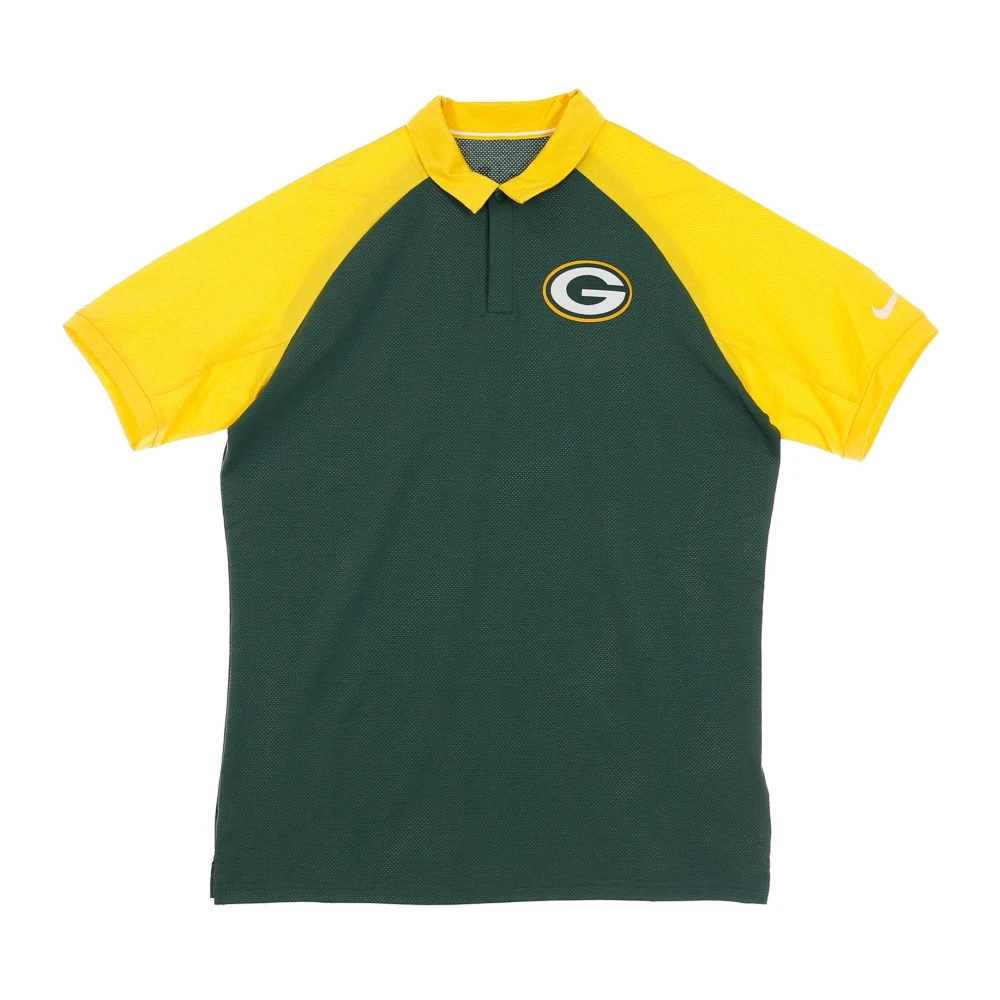 Nike NFL Logo Raglan Polo Green Heren