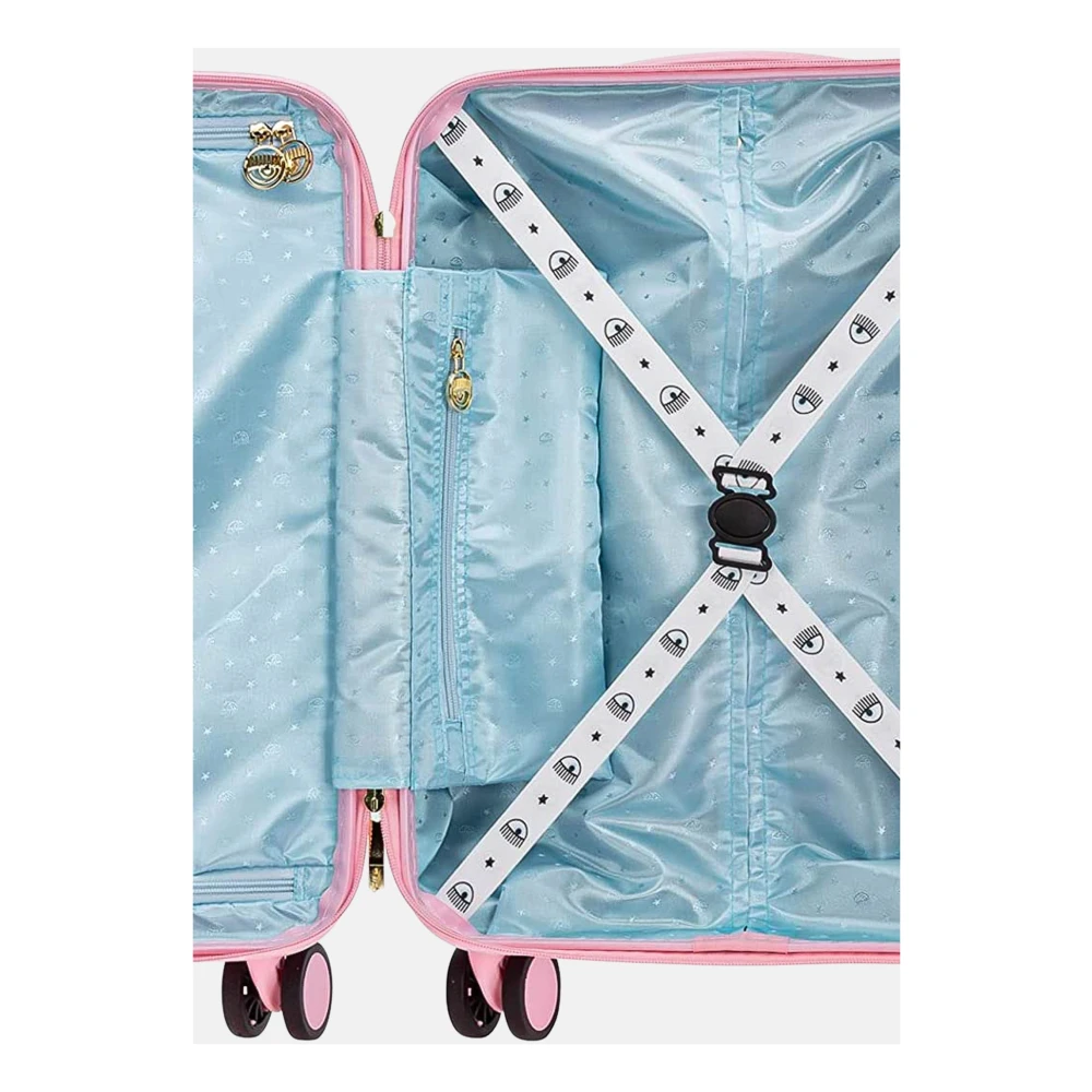 Chiara Ferragni Collection Eyelike Logo Koffer met Combinatieslot Pink Dames